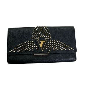 LV Louis Vuitton Capucines Studded Long Wallet -Limited